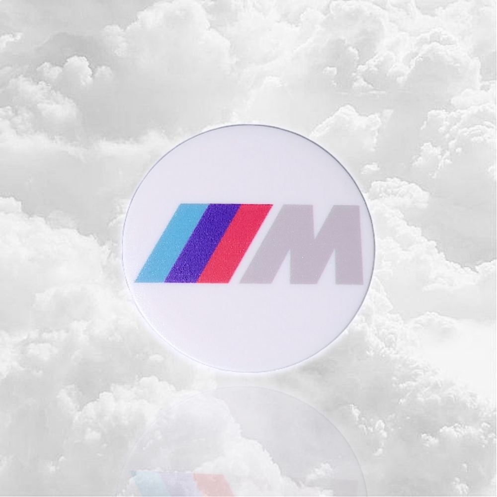 White BMW Logo Pop Socket Cell Phone Grip Accessory 4cm